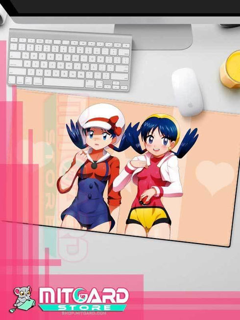 POKEMON Kris & Lyra Playmat gaming mousepad Anime - 1